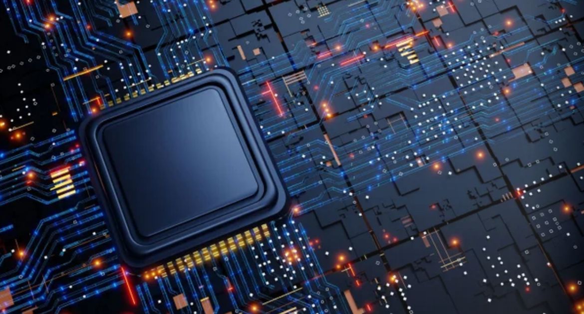 Microchip in a circuit board